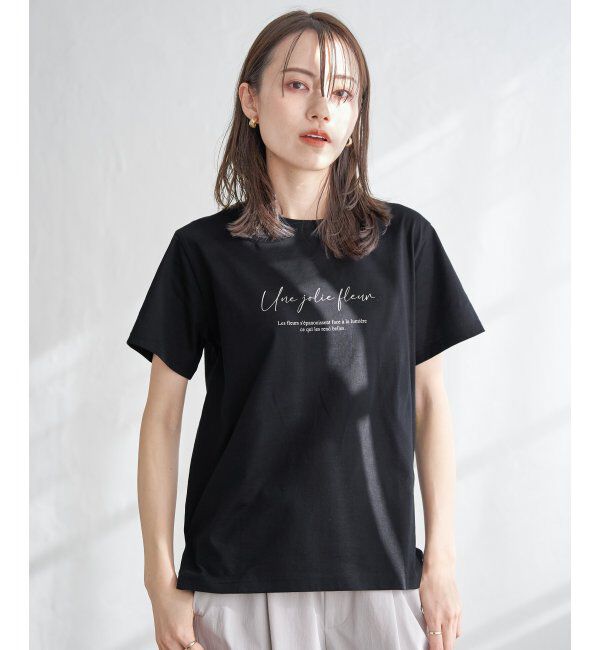 ikka「【雑誌InRed5月号掲載】ロゴフォトプリントTシャツ」|Tシャツ・カットソー|