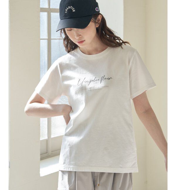 ikka「【雑誌InRed5月号掲載】ロゴフォトプリントTシャツ」|Tシャツ・カットソー|オフホワイト