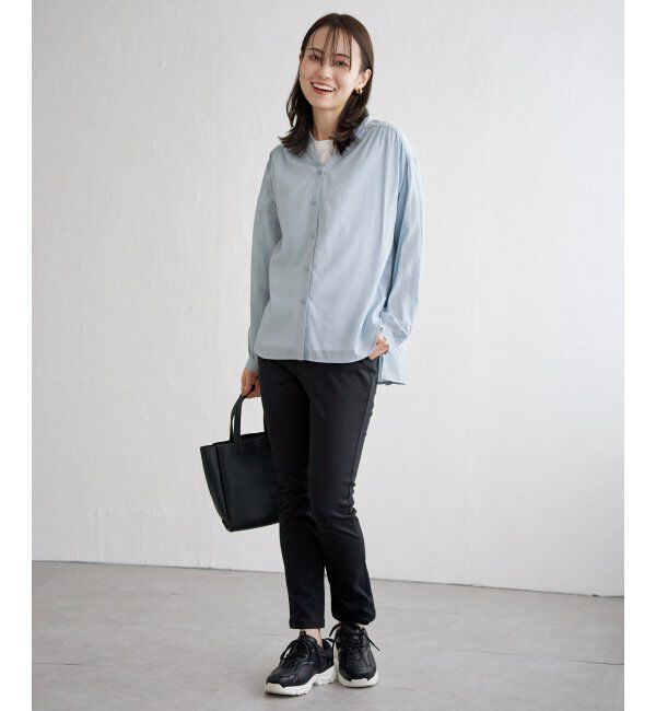 ikka「【雑誌InRed5月号掲載】シアーバックリボンブラウス」|シャツ・ブラウス|