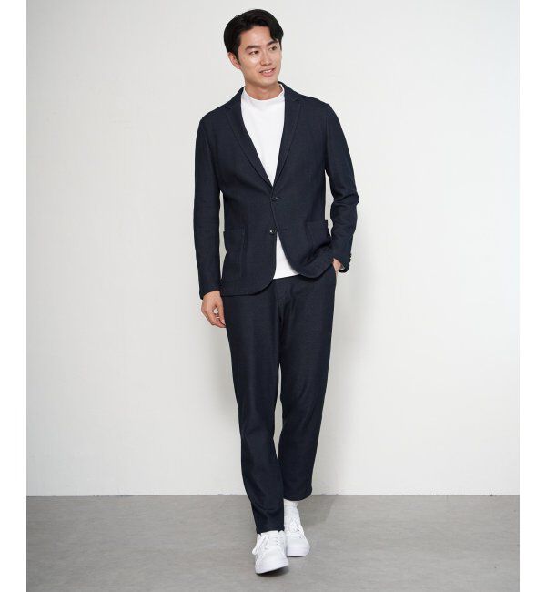 IKKA LOUNGE「GOKU楽ワークハニカムデニムジャケット」|テーラードジャケット|