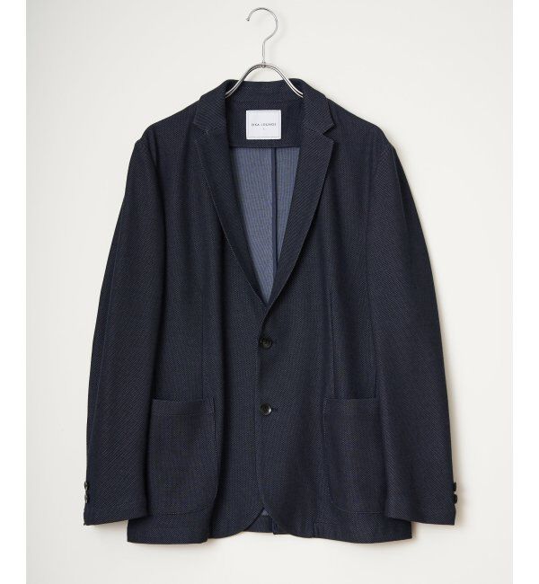 IKKA LOUNGE「GOKU楽ワークハニカムデニムジャケット」|テーラードジャケット|