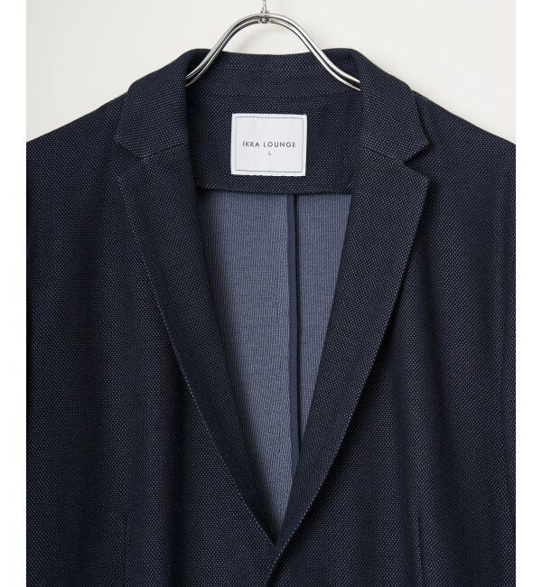 IKKA LOUNGE「GOKU楽ワークハニカムデニムジャケット」|テーラードジャケット|