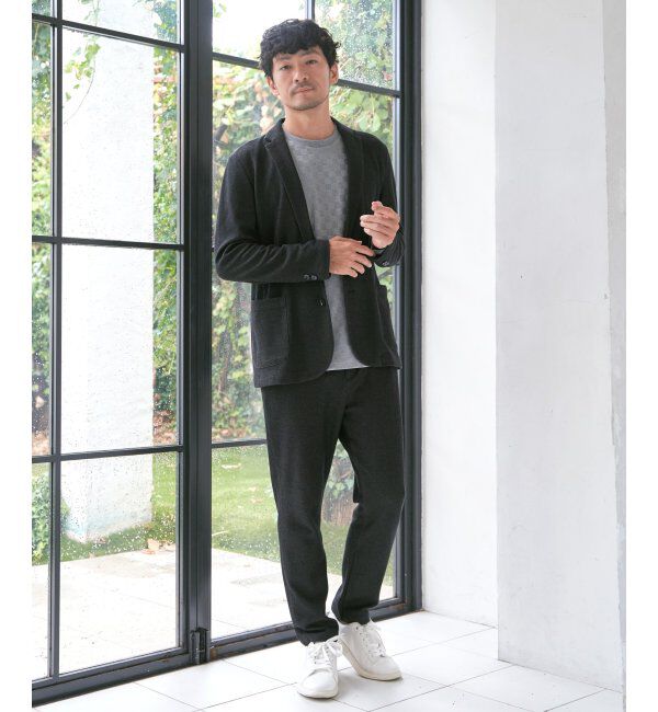 IKKA LOUNGE「GOKU楽ワークハニカムデニムジャケット」|テーラードジャケット|