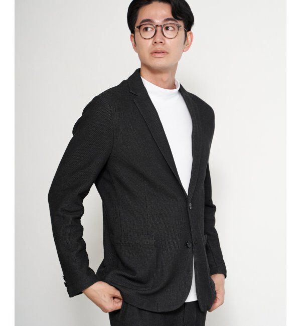 IKKA LOUNGE「GOKU楽ワークハニカムデニムジャケット」|テーラードジャケット|