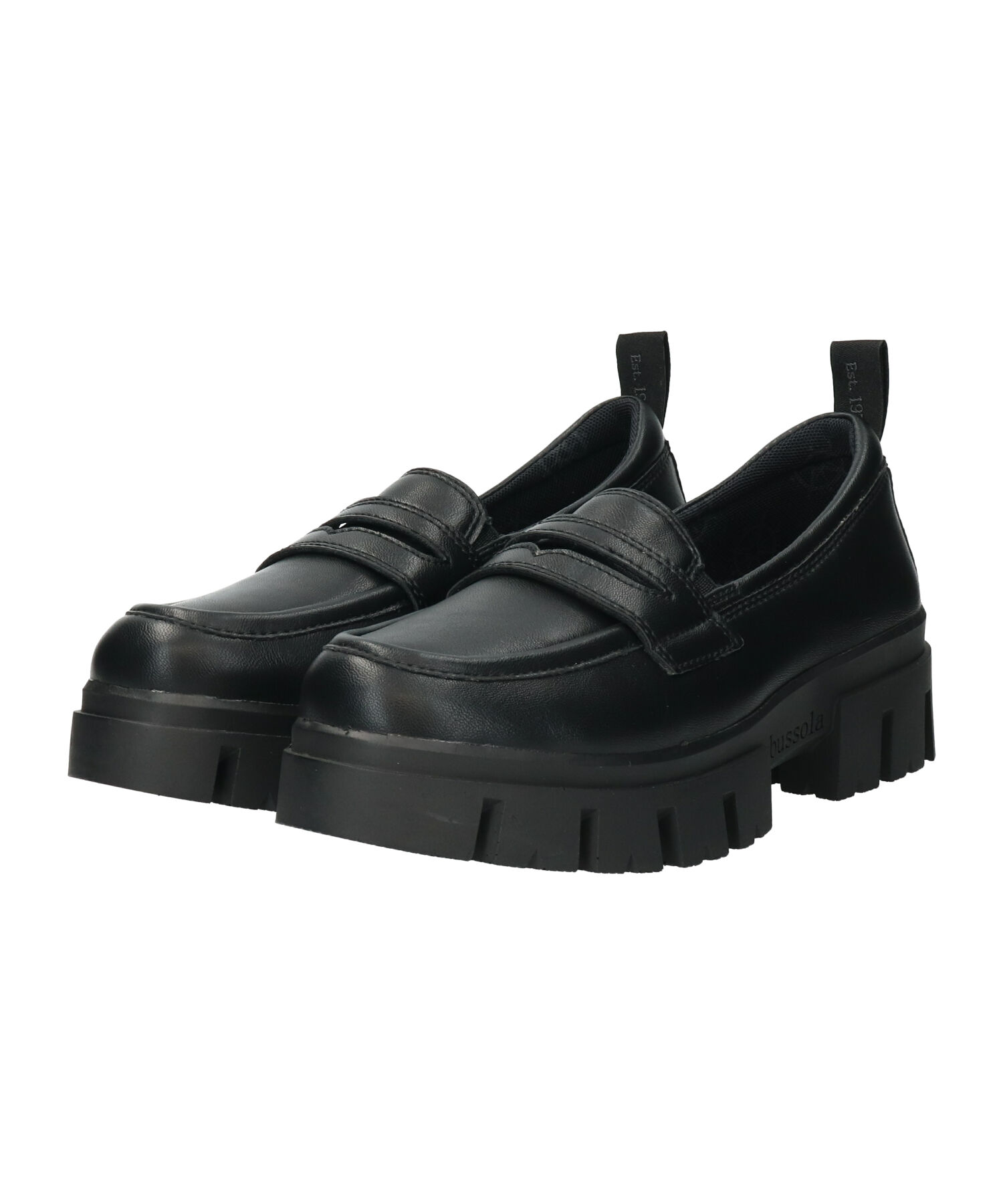 IMPORT SELECT「【bussola】撥水厚底デザインソールローファー(955403)」|レインシューズ|