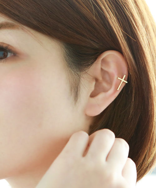 colleca la「クロスイヤーカフ」|イヤリング|ゴールド