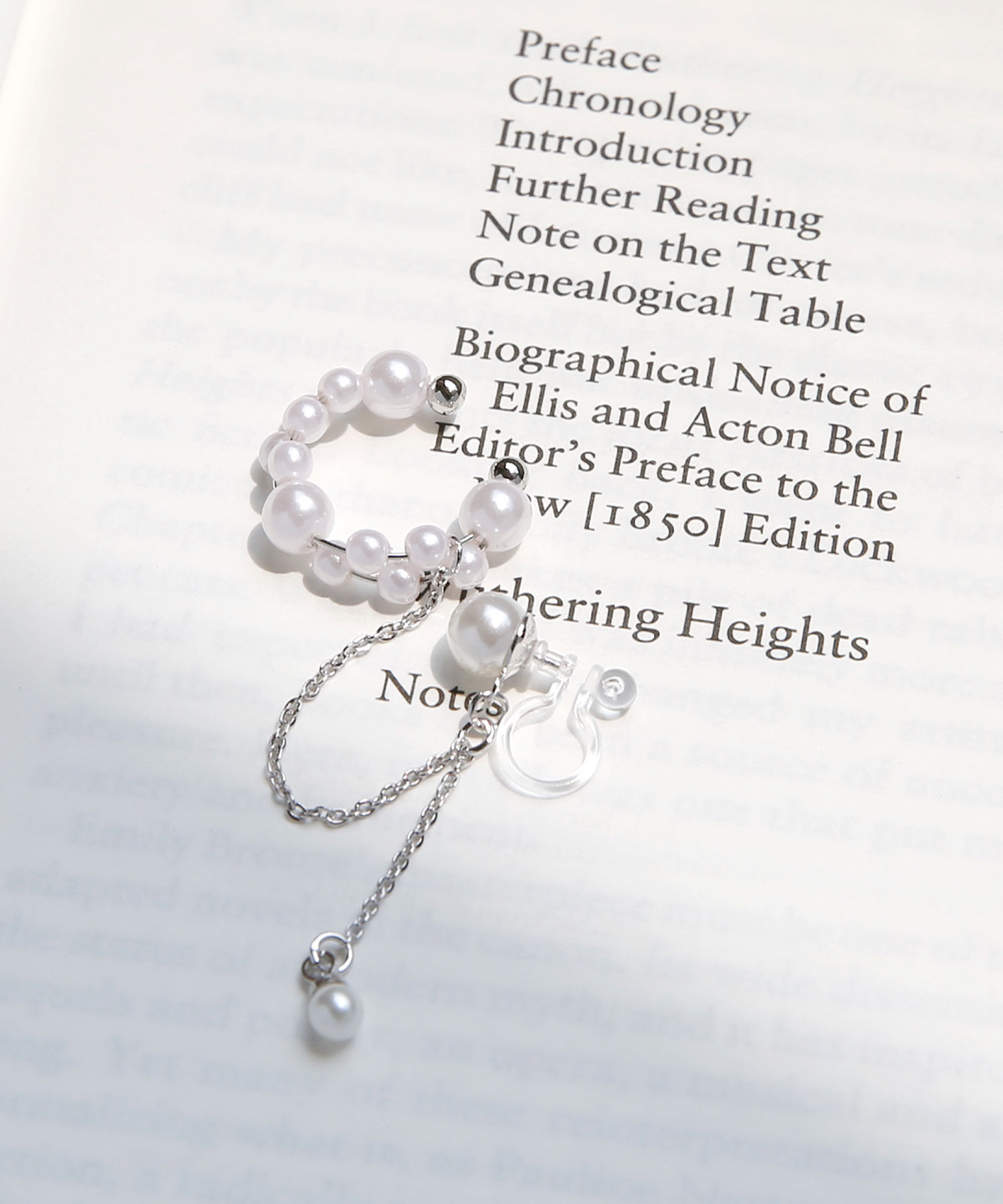 colleca la「パールイヤカフ&times;パール樹脂イヤリング」|イヤーカフ|シルバー