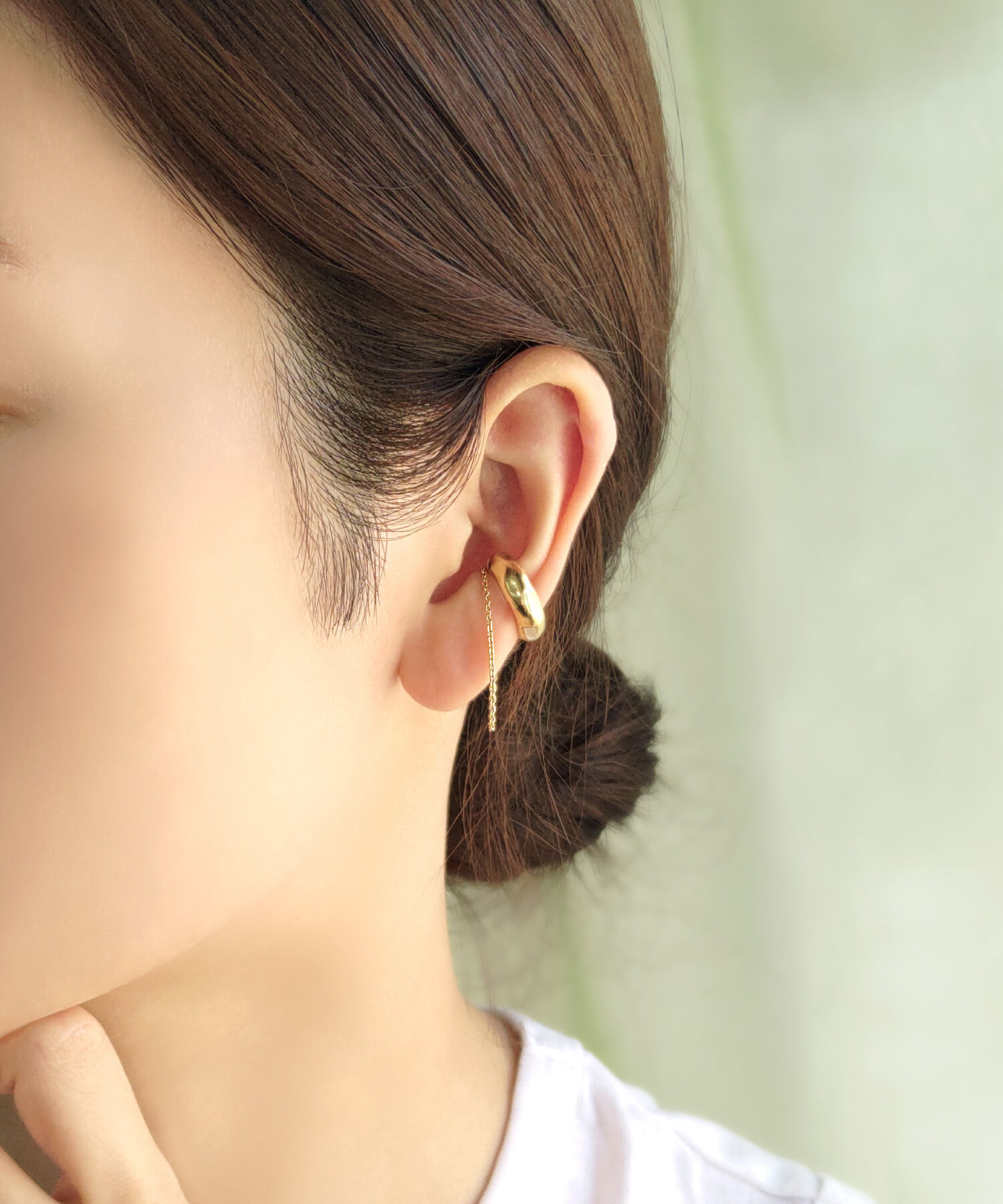  「silver925 チェーン&times;ボリューム イヤーカフ（ニッケルフリー）」|イヤーカフ|