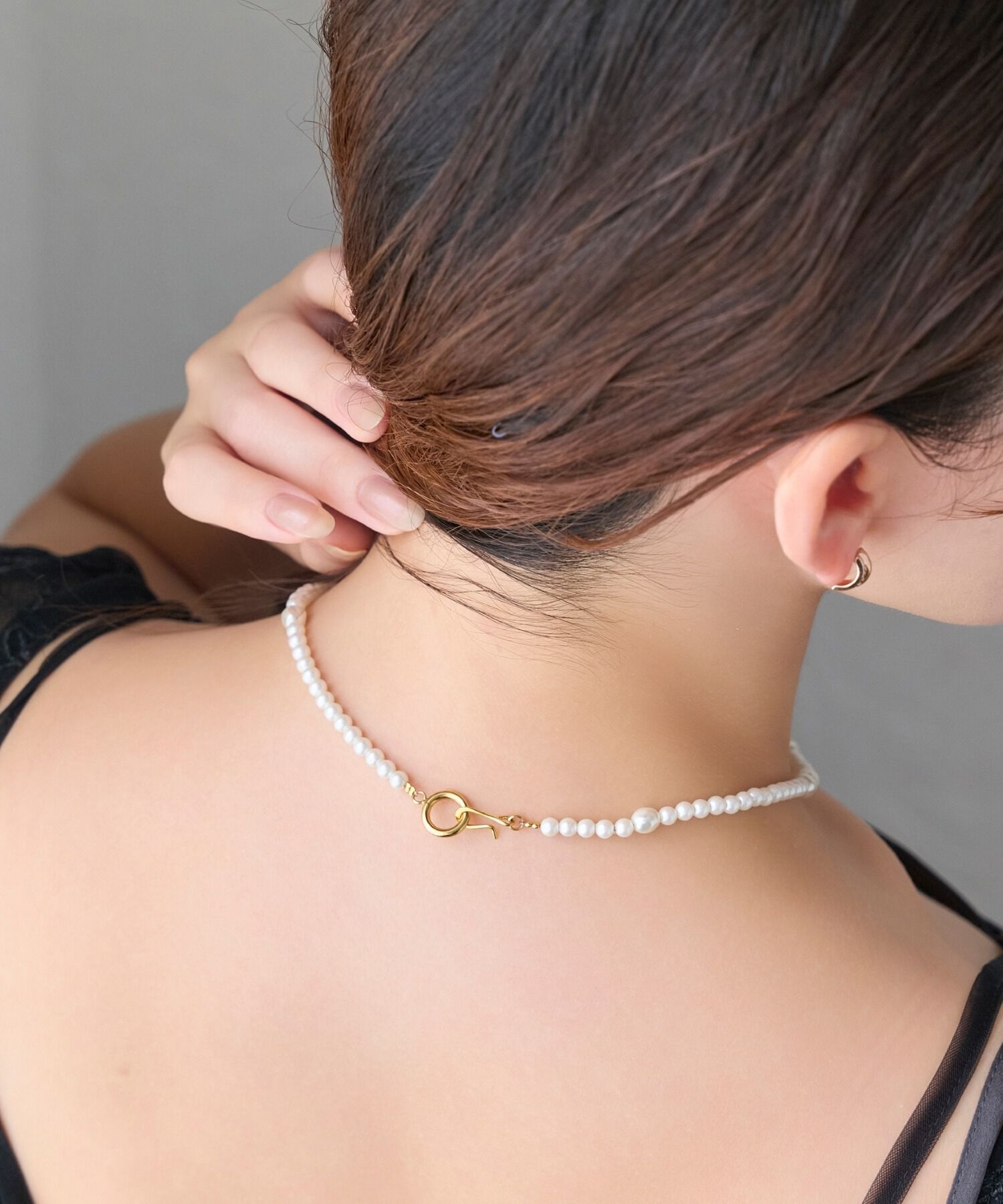 Phoebe「≪雑誌掲載≫【金属アレルギー対応】クラスアップパールネックレス」|ネックレス|