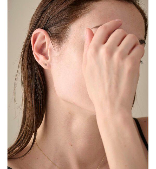 ete「K18YG フルール ピアス（誕生石 1・2・3・6・8・10・11・12月）」|ピアス|