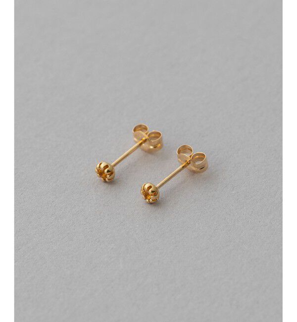 ete「K18YG フルール ピアス（誕生石 1・2・3・6・8・10・11・12月）」|ピアス|