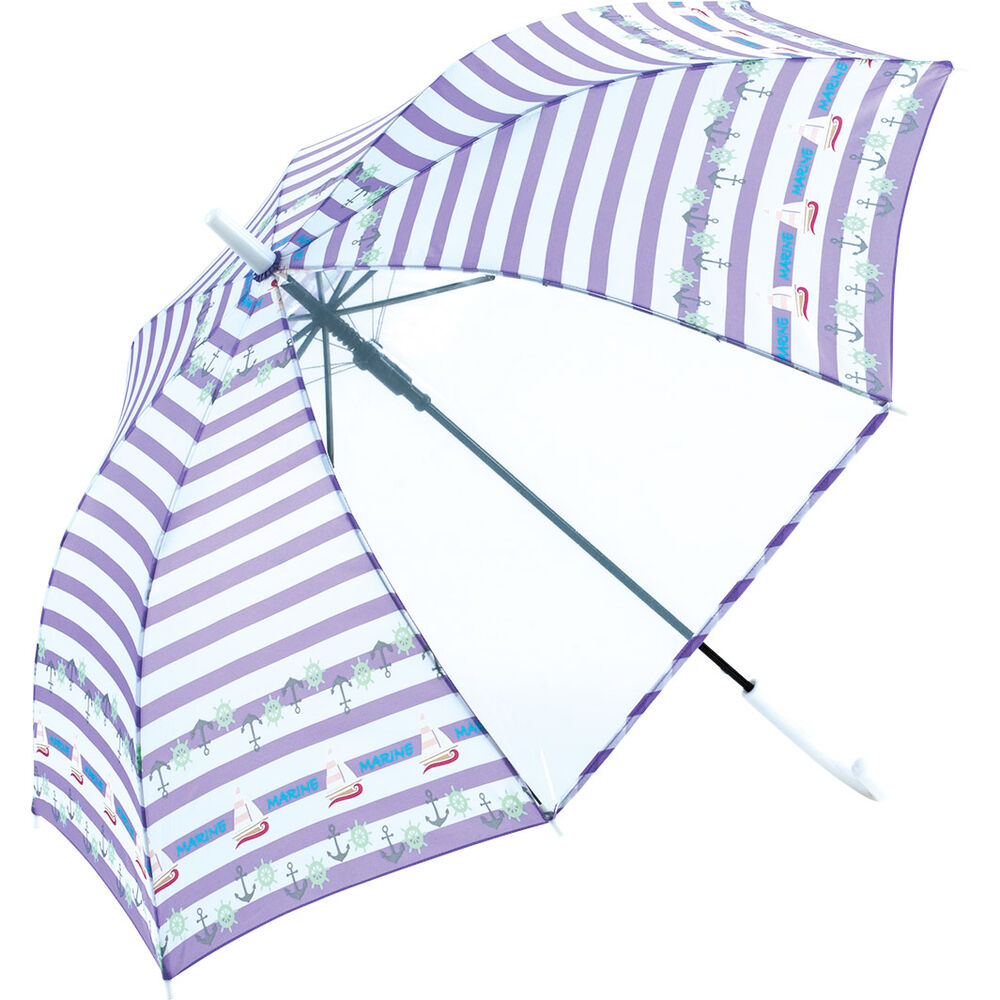 BACKYARD FAMILY「子供 傘 55cm 女の子 通販 子供用 長傘 ジャンプ傘 子ども キッズ おしゃれ かわいい」|傘|パープル1