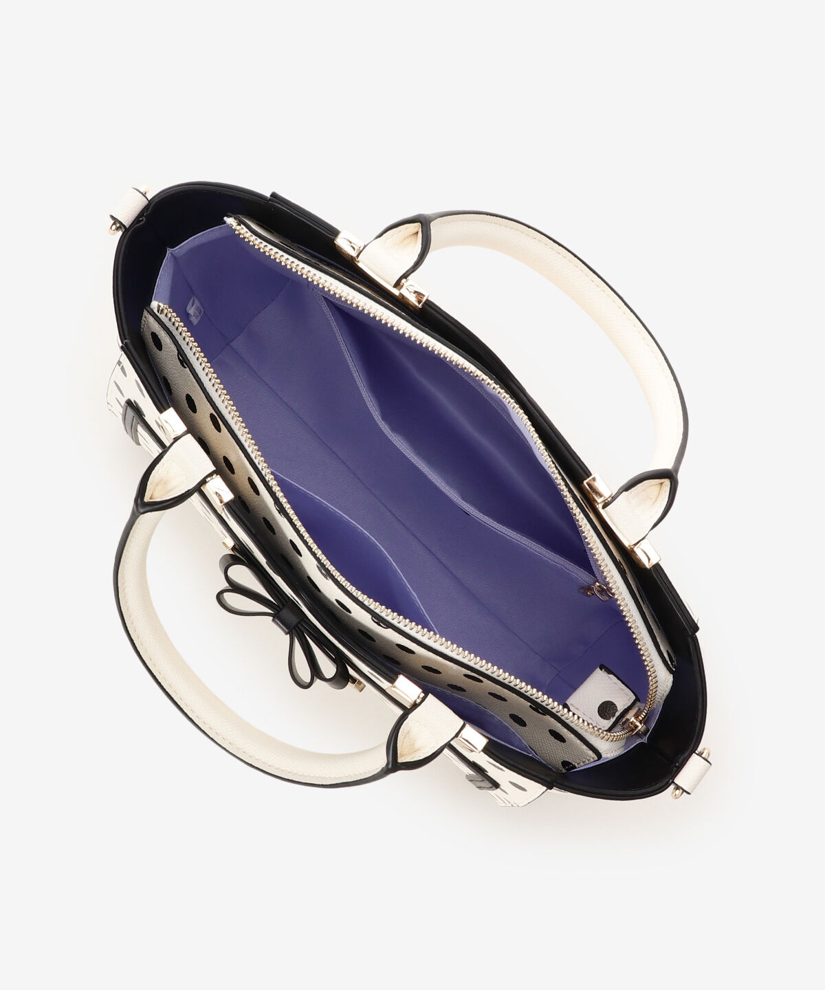 Samantha Vega「ソリッドリボンドットハンドバッグ」|ハンドバッグ|