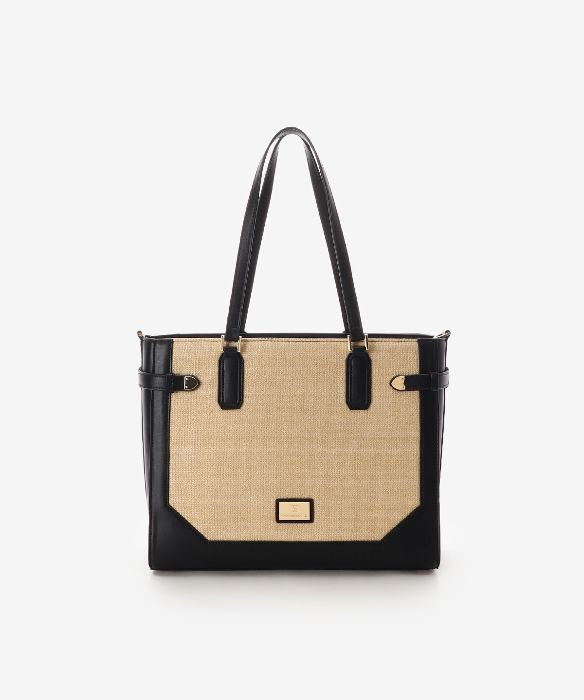 Samantha Vega「パナマ風ベルト金具トートバッグ」|トートバッグ|ブラック