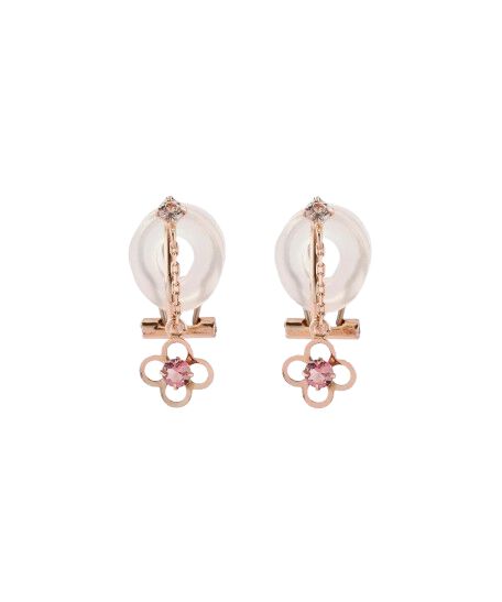 Samantha Tiara「K10PG フラワーイヤリング≪10月 誕生石≫」|イヤリング|K10 PG