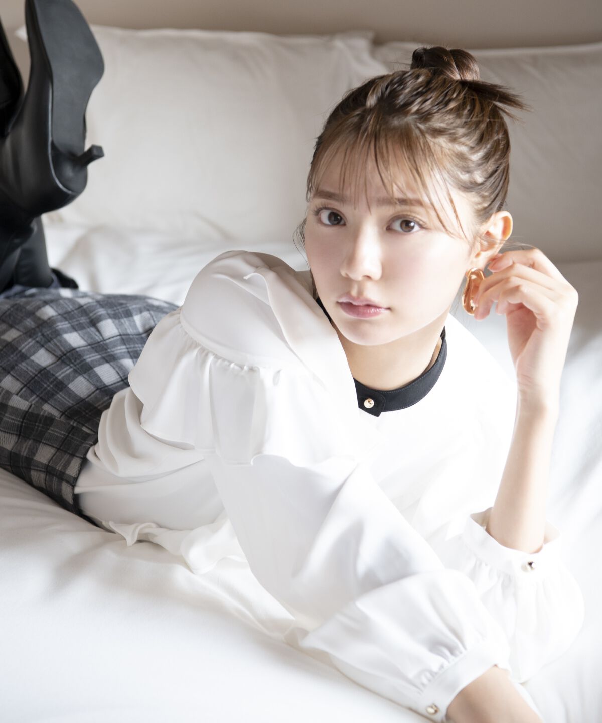 アンドクチュール「スカラップスリットタイトスカート」|タイト|