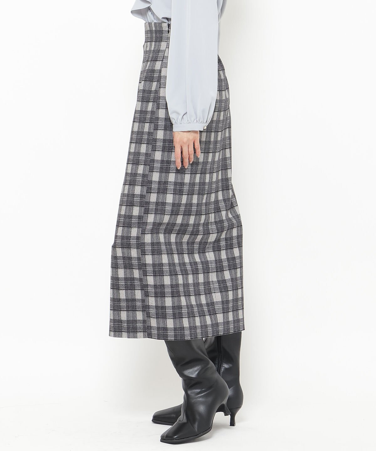 アンドクチュール「スカラップスリットタイトスカート」|タイト|