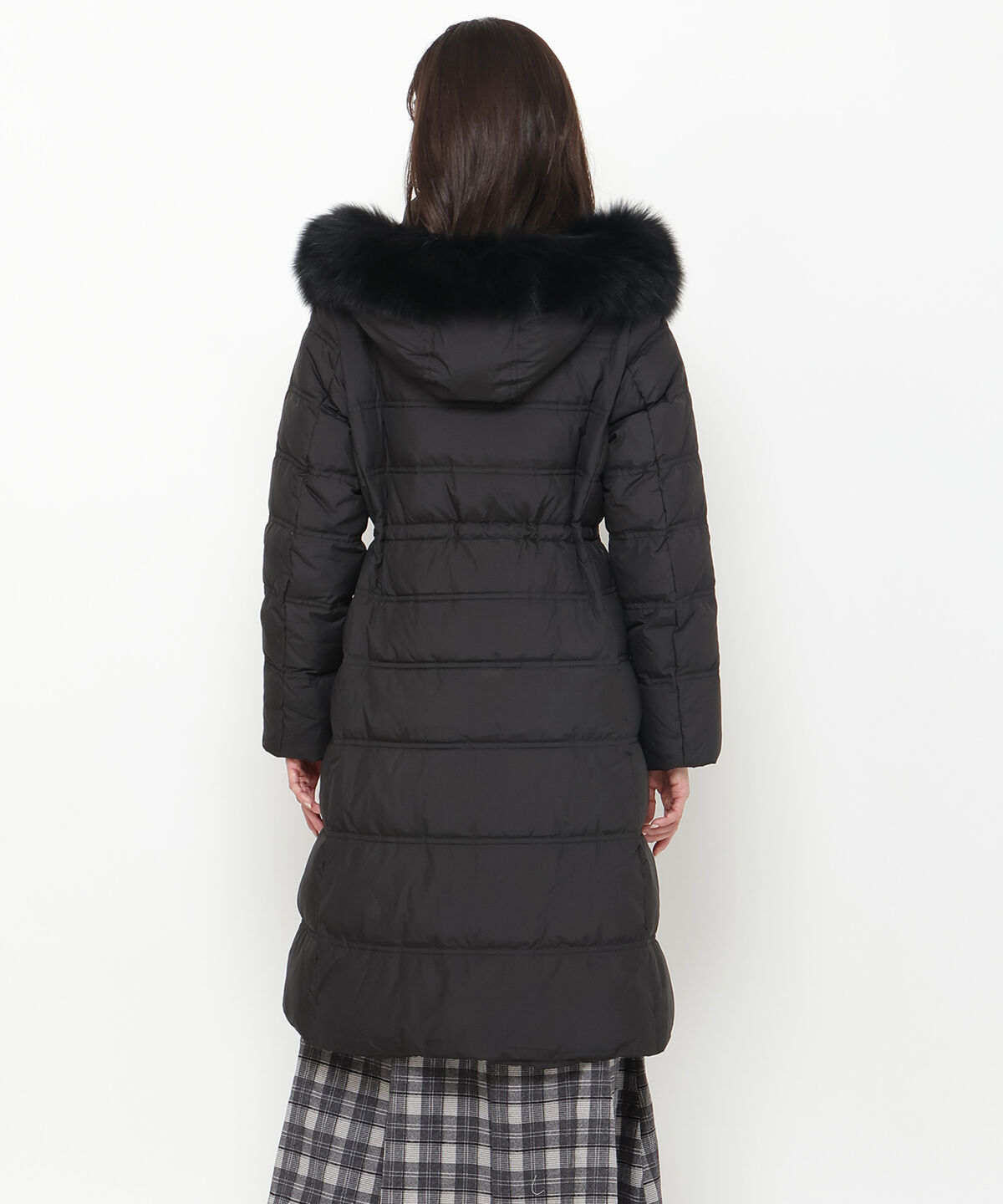 アンドクチュール「FOXファー付きミディアムロングダウン」|ダウン|