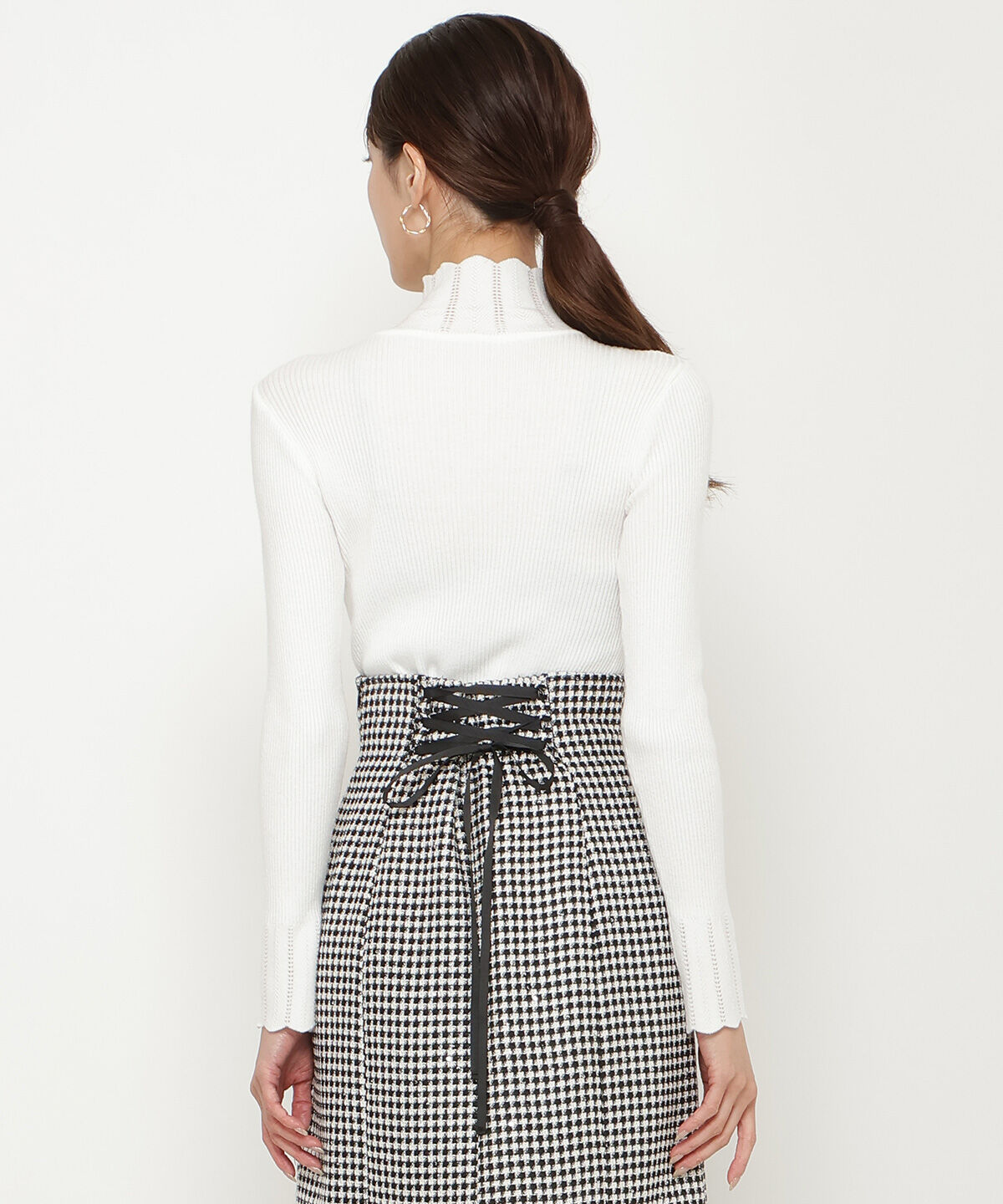 アンドクチュール「スカラハイネックニットプルオーバー」|ニット・セーター|