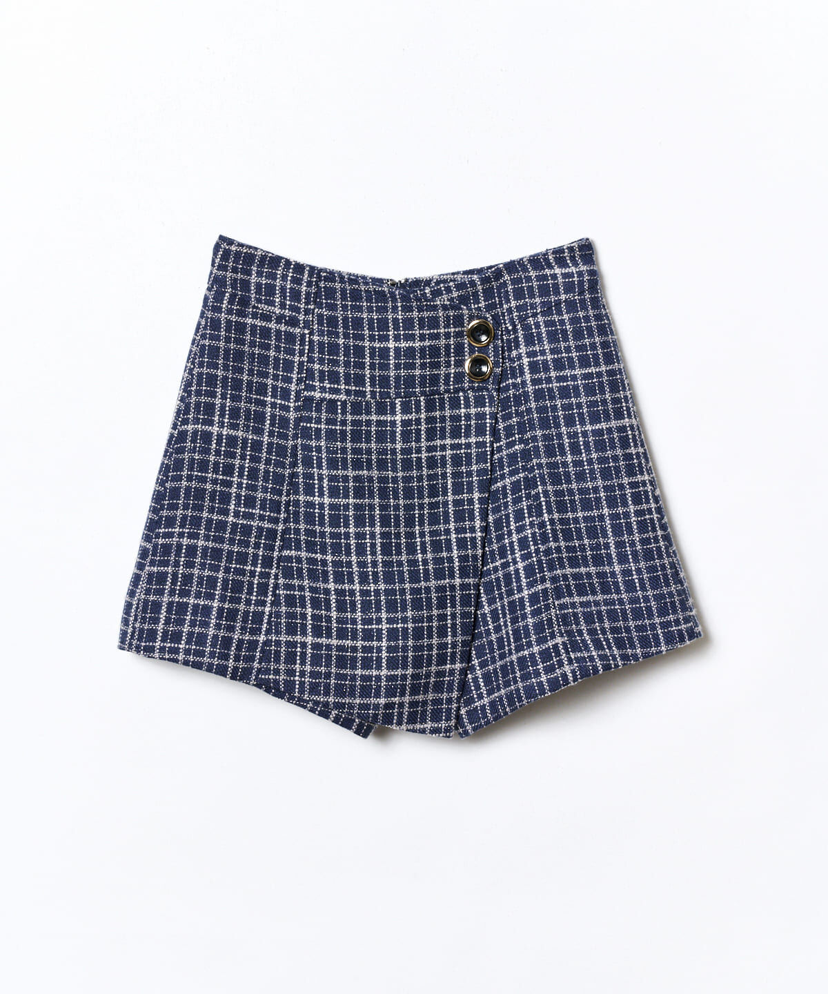 REDYAZEL「ツィードラップショートパンツ」|キュロット|