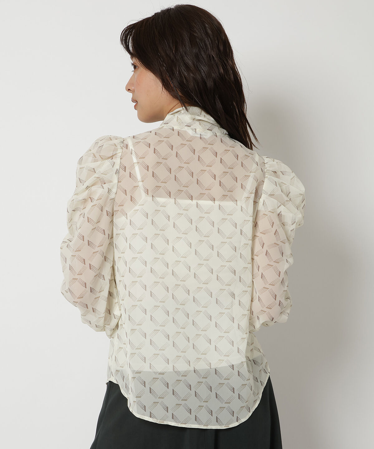 REDYAZEL「オリジナル総柄プリントブラウス」|シャツ・ブラウス|
