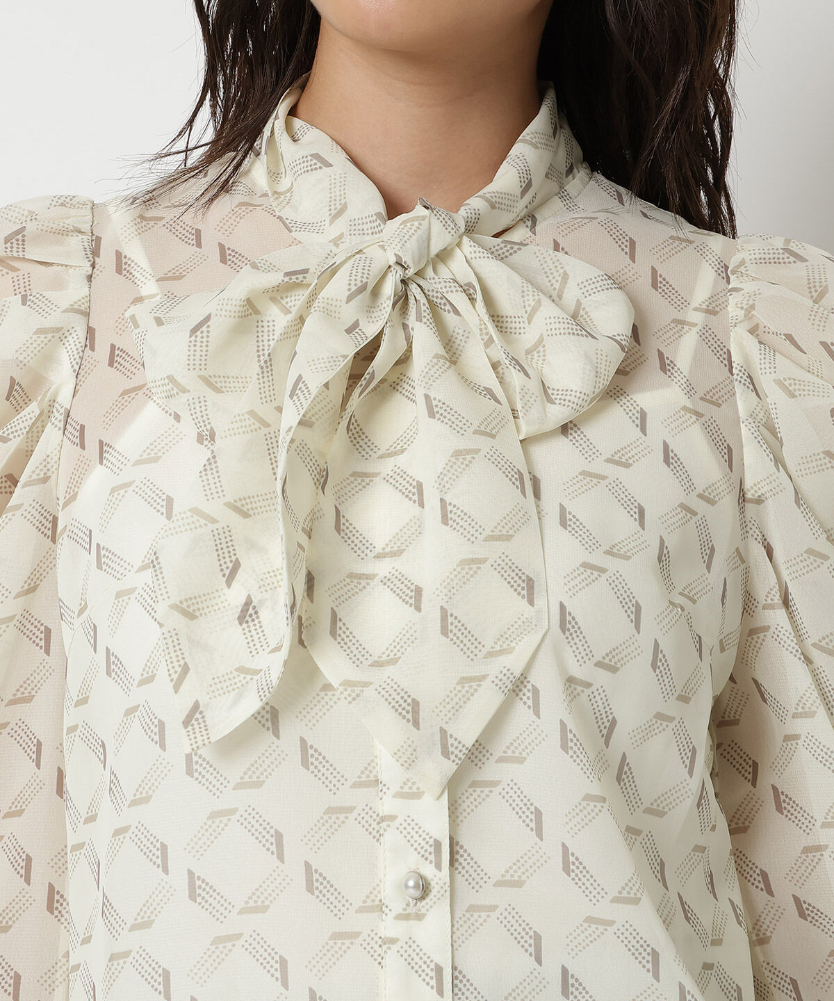 REDYAZEL「オリジナル総柄プリントブラウス」|シャツ・ブラウス|