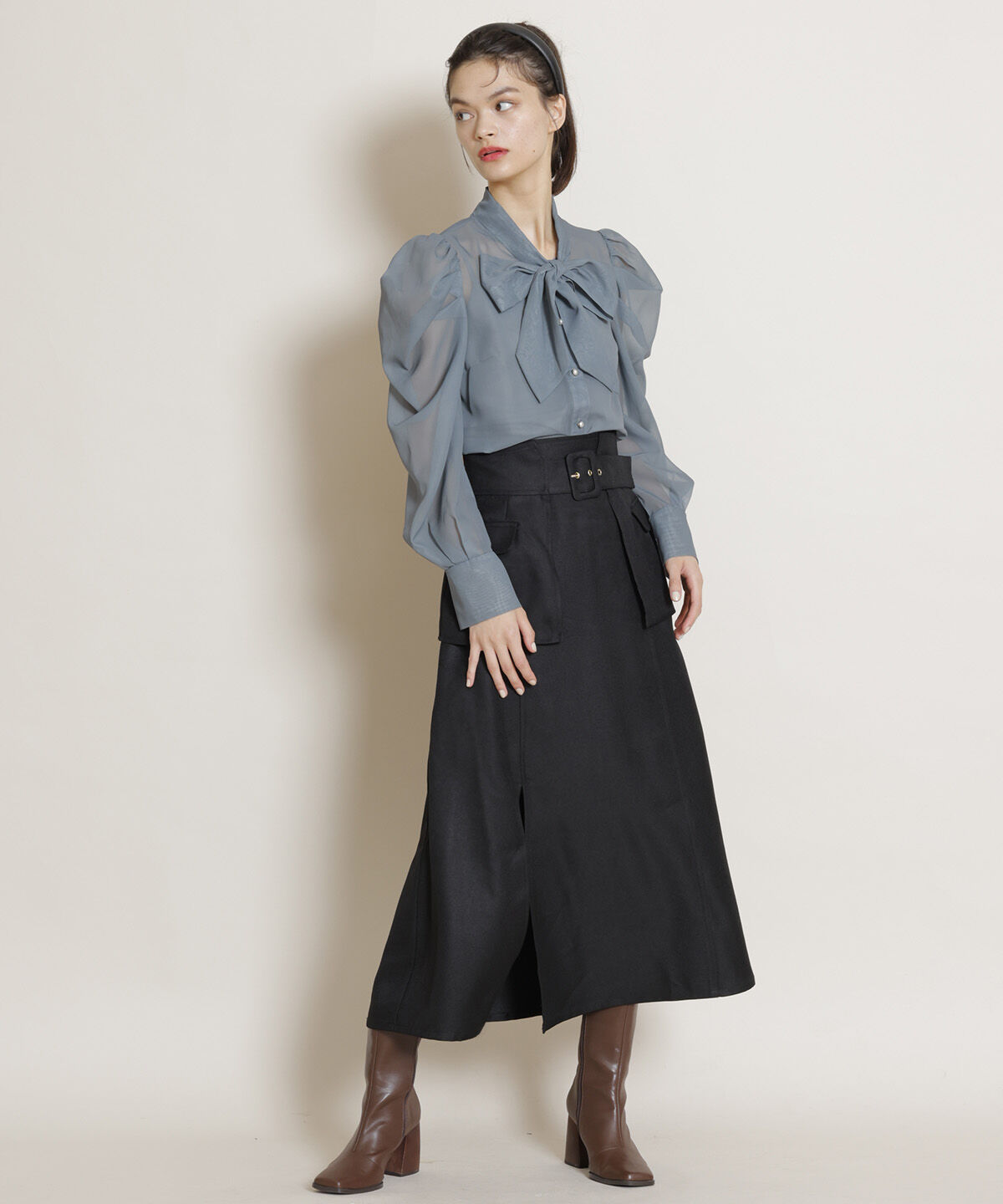 REDYAZEL「オリジナル総柄プリントブラウス」|シャツ・ブラウス|