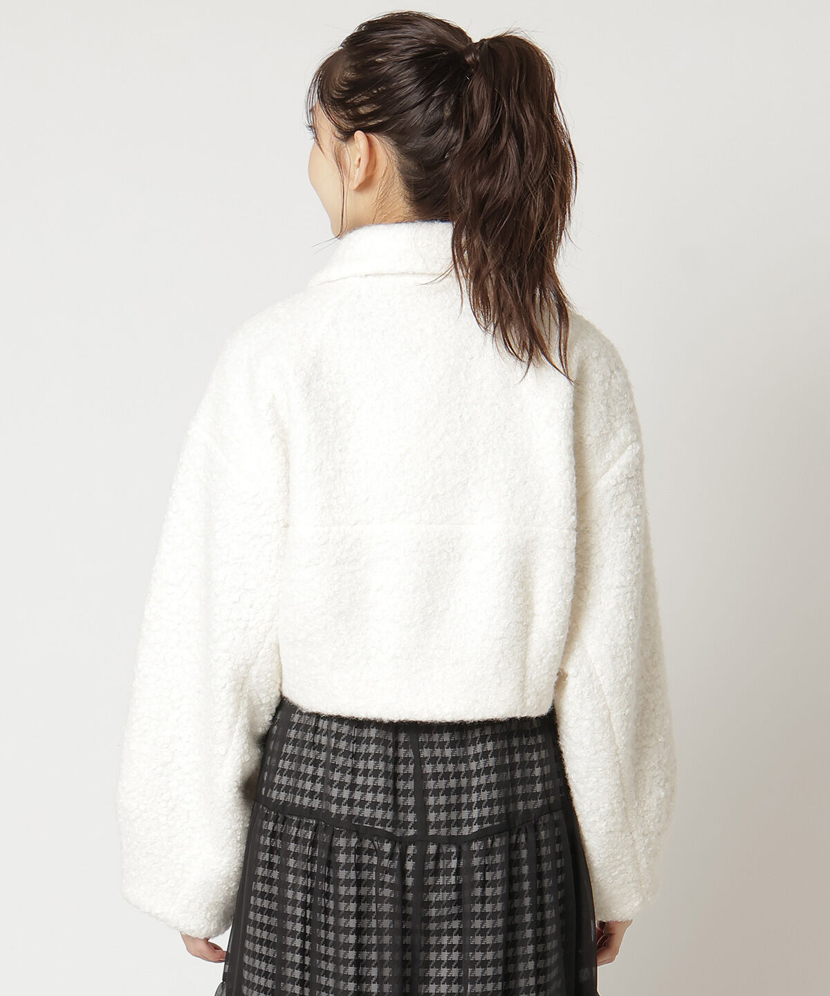 REDYAZEL「ブークレショートコート」|ステンカラーコート|