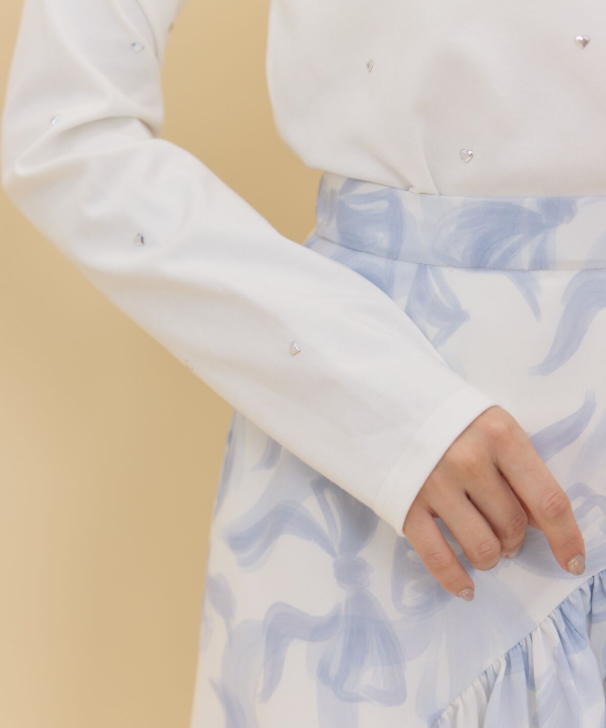 REDYAZEL「ハートストーンハイネックトップス」|Tシャツ・カットソー|