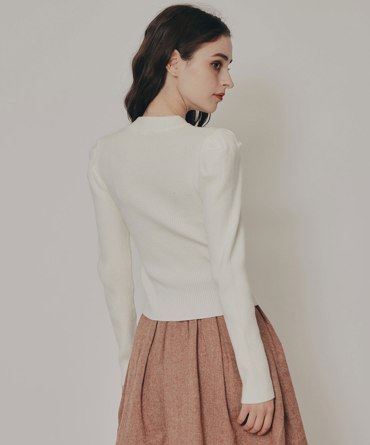 REDYAZEL「パワショルボトルネックニットトップス」|ニット・セーター|