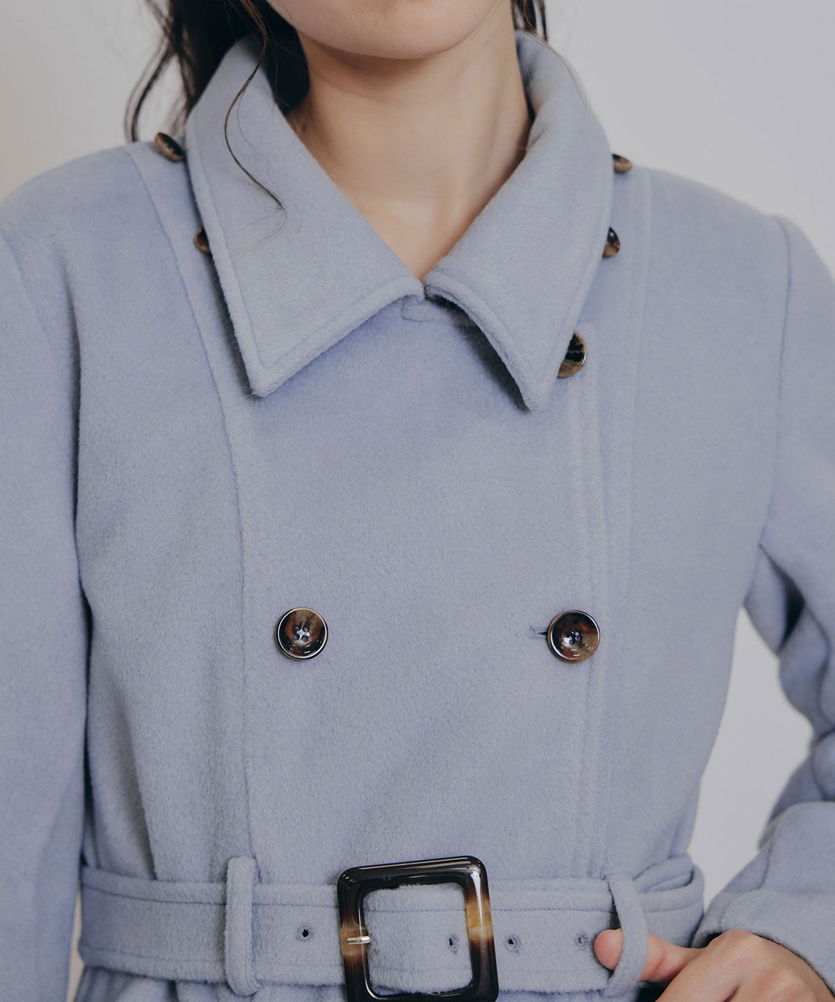 REDYAZEL「マルチWAYケープファーショートコート」|ステンカラーコート|