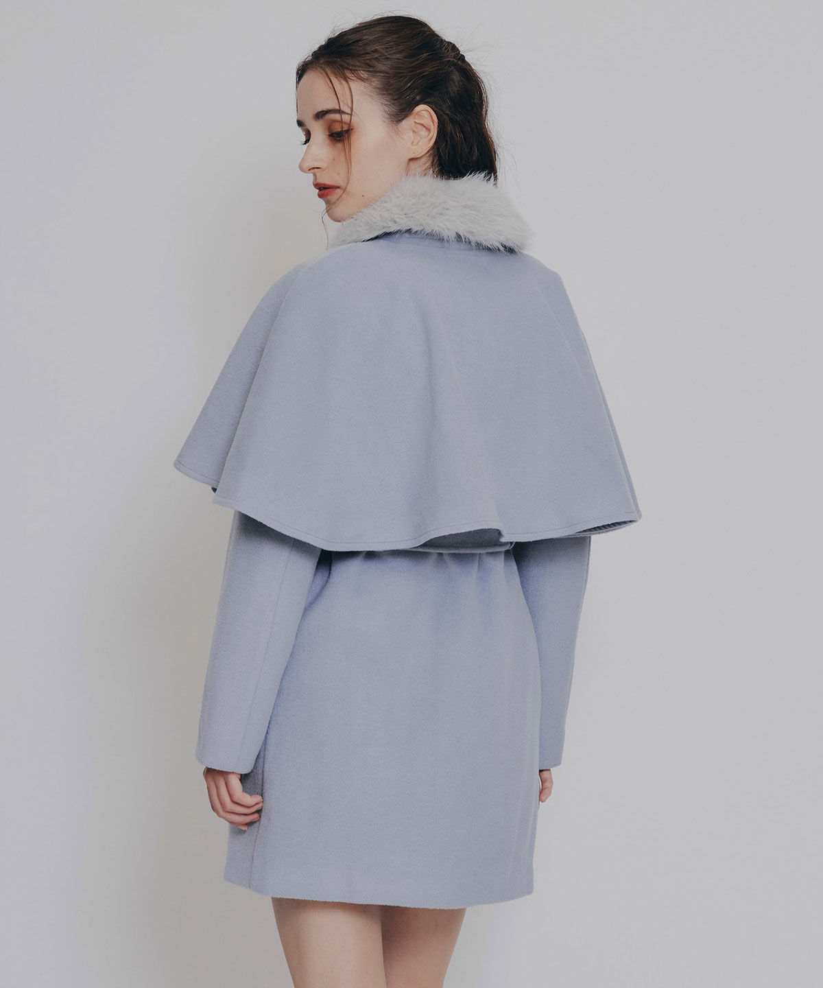 REDYAZEL「マルチWAYケープファーショートコート」|ステンカラーコート|
