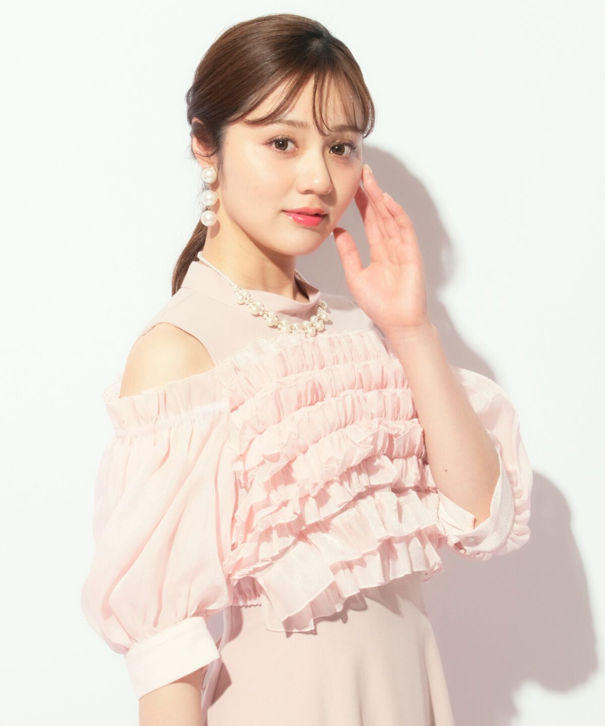 WILLSELECTION「オフショル袖ボリュームドレス」|ドレス|