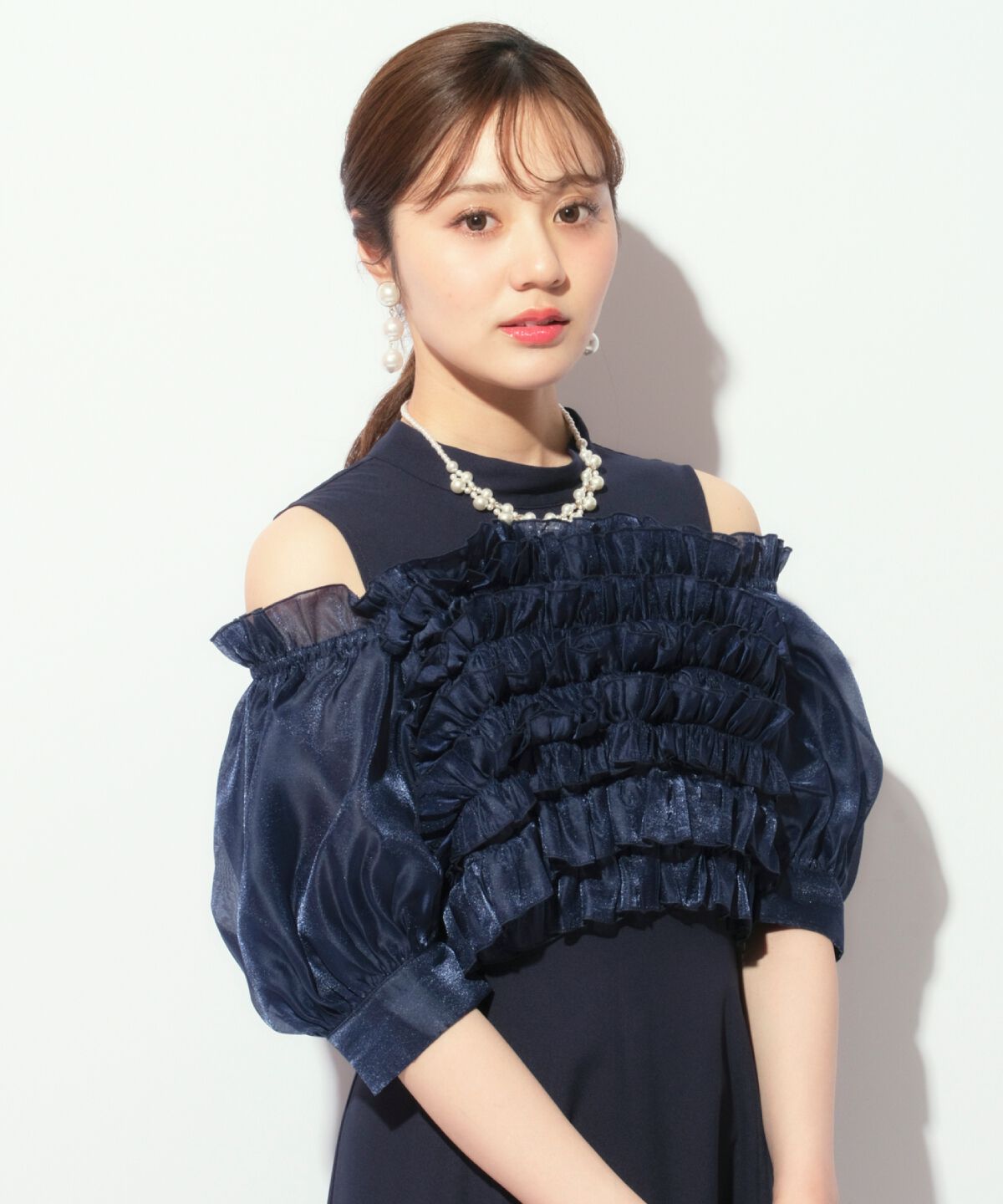 WILLSELECTION「オフショル袖ボリュームドレス」|ドレス|