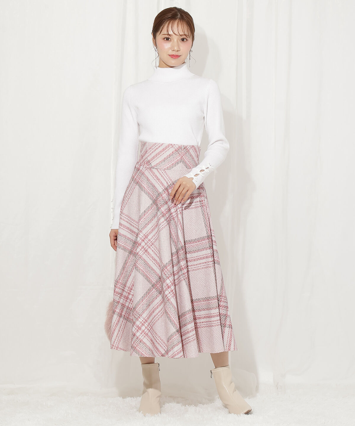 WILLSELECTION「袖リボンタートルニット」|ニット・セーター|