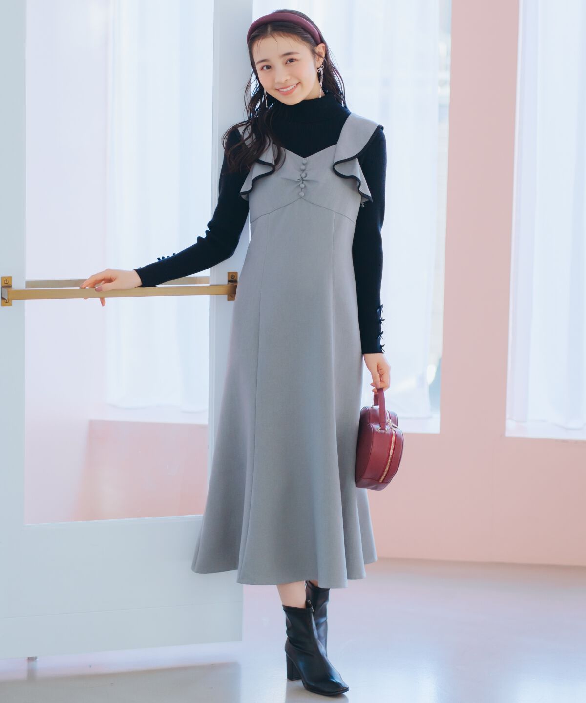 WILLSELECTION「袖リボンタートルニット」|ニット・セーター|