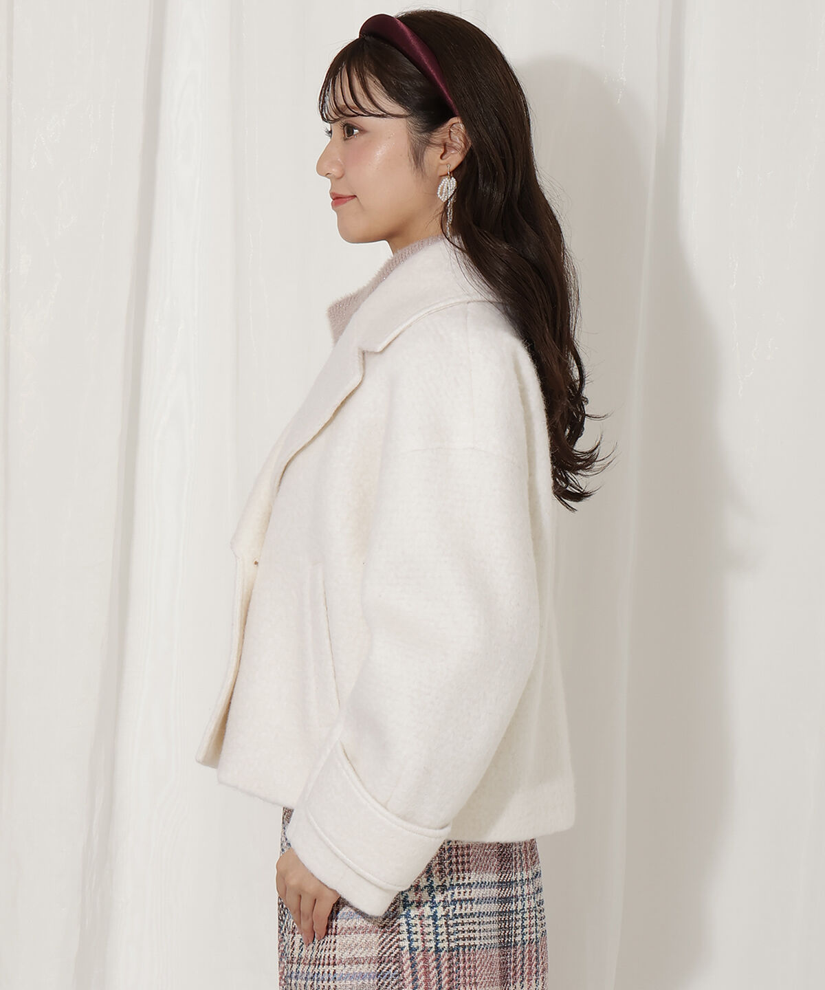 WILLSELECTION「Wボタンシャギーショートコート」|その他|