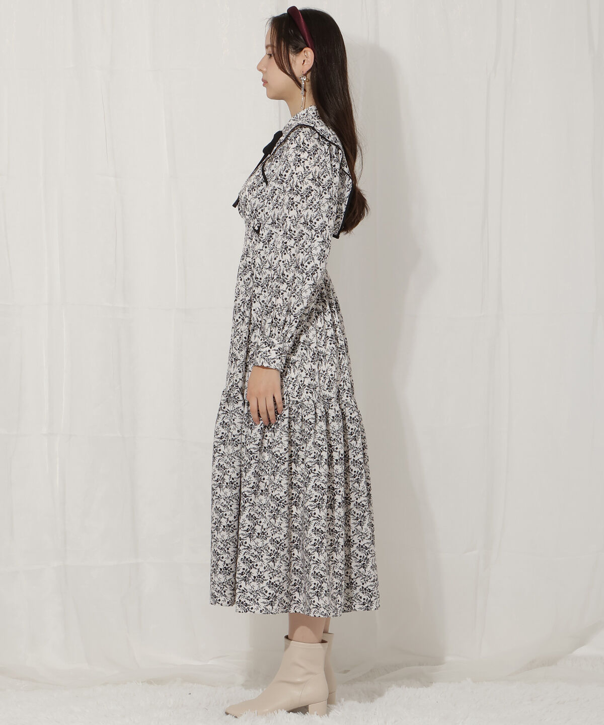 WILLSELECTION「ティアード切り替えパイピングフリルワンピース」|ワンピース|