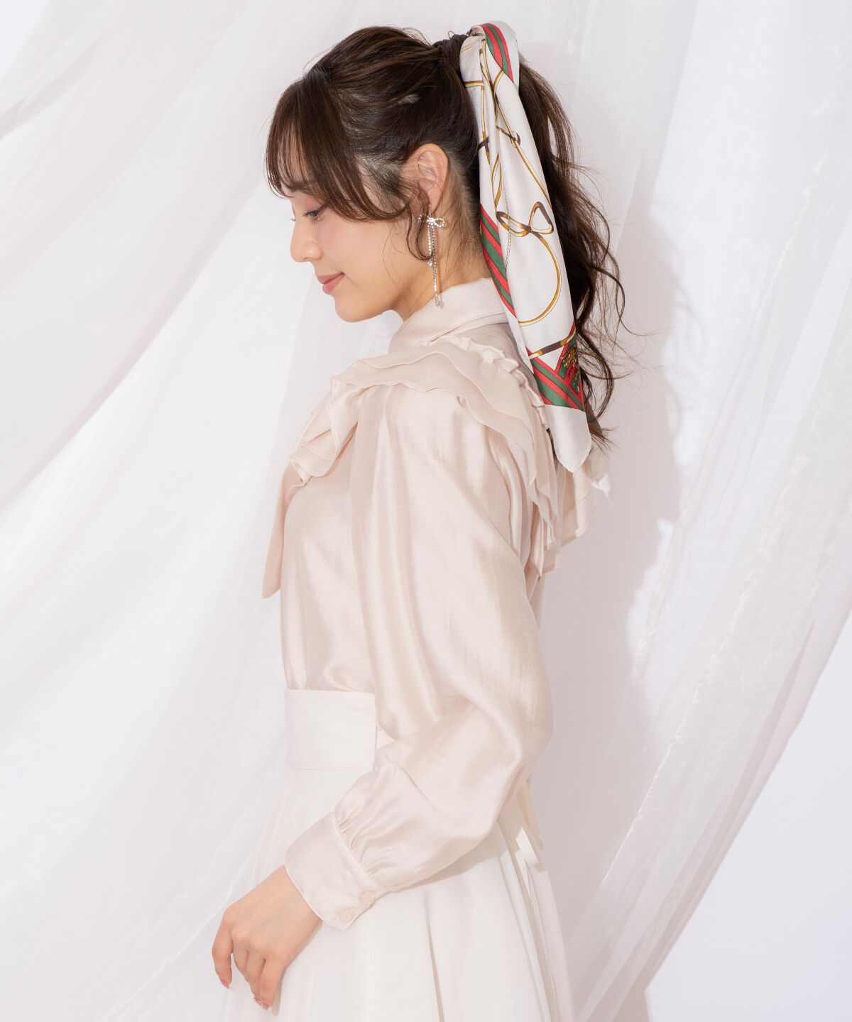 WILLSELECTION「ギャザーフリルボウタイブラウス」|シャツ・ブラウス|