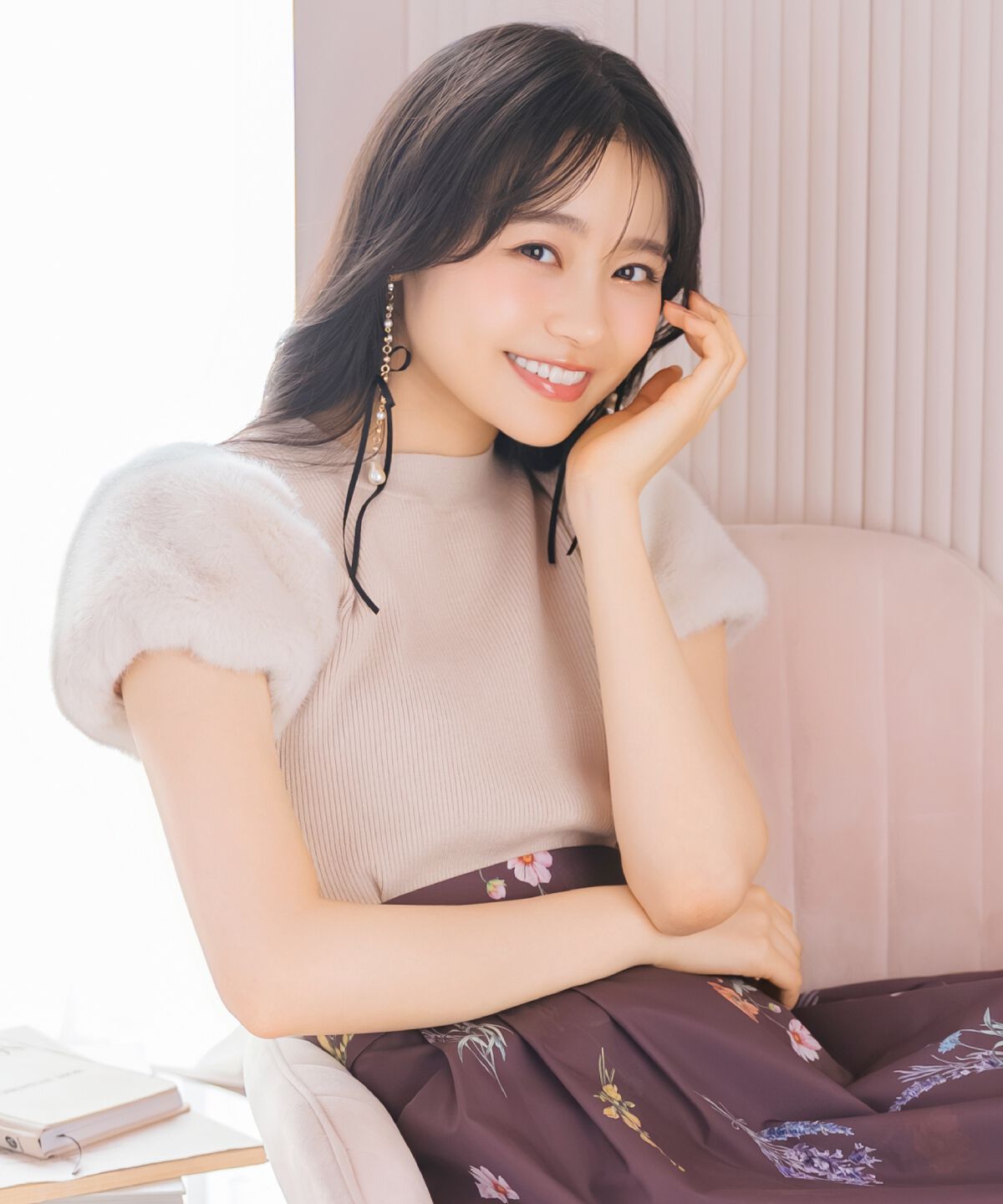 WILLSELECTION「ファースリーブニットプルオーバー」|ニット・セーター|