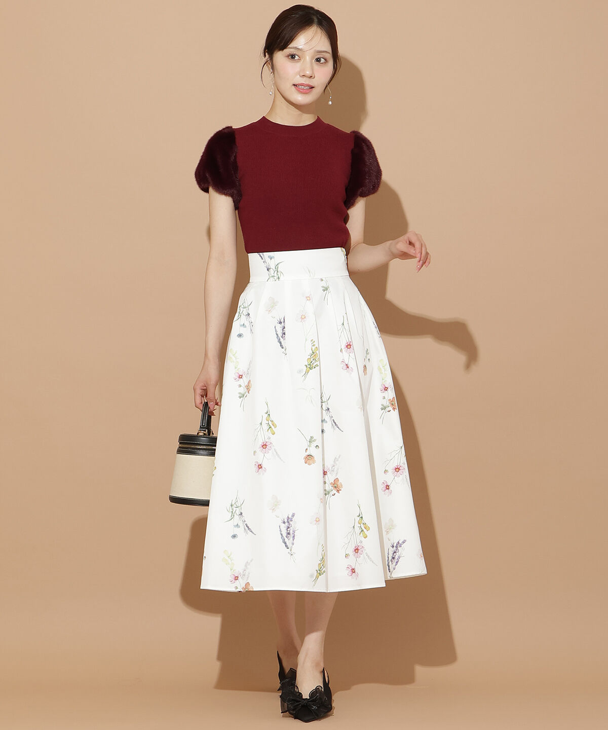 WILLSELECTION「ファースリーブニットプルオーバー」|ニット・セーター|