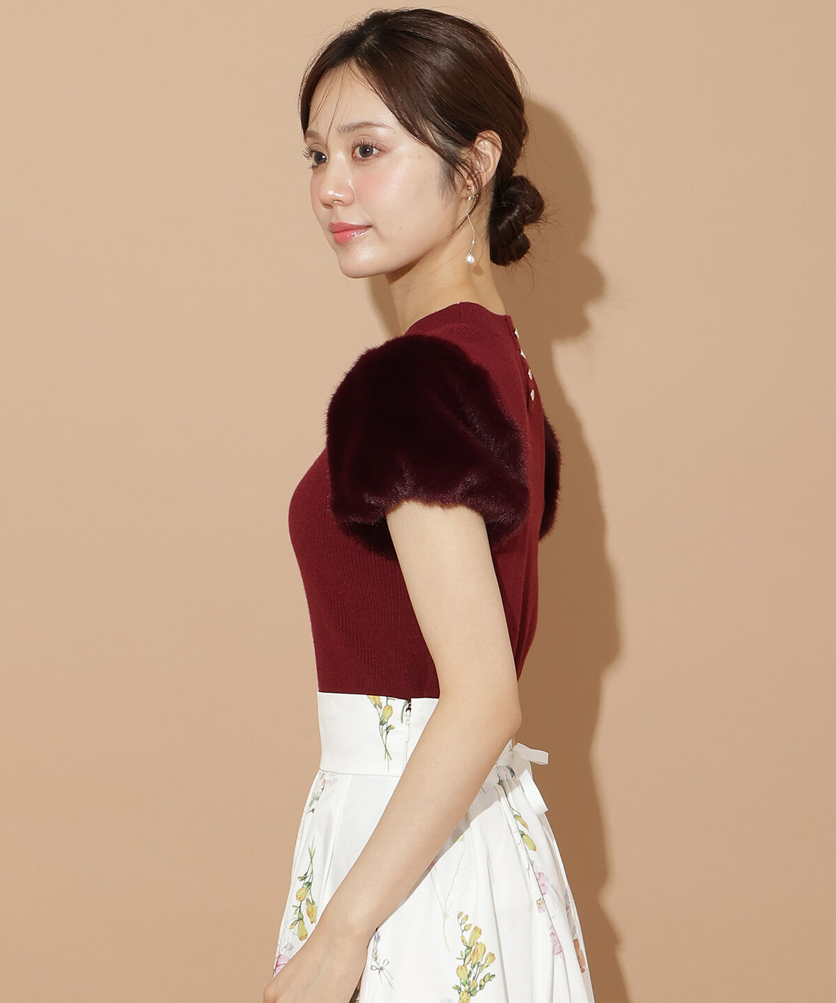 WILLSELECTION「ファースリーブニットプルオーバー」|ニット・セーター|