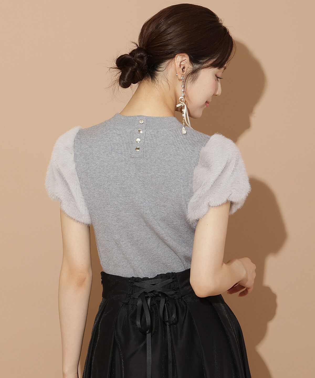 WILLSELECTION「ファースリーブニットプルオーバー」|ニット・セーター|