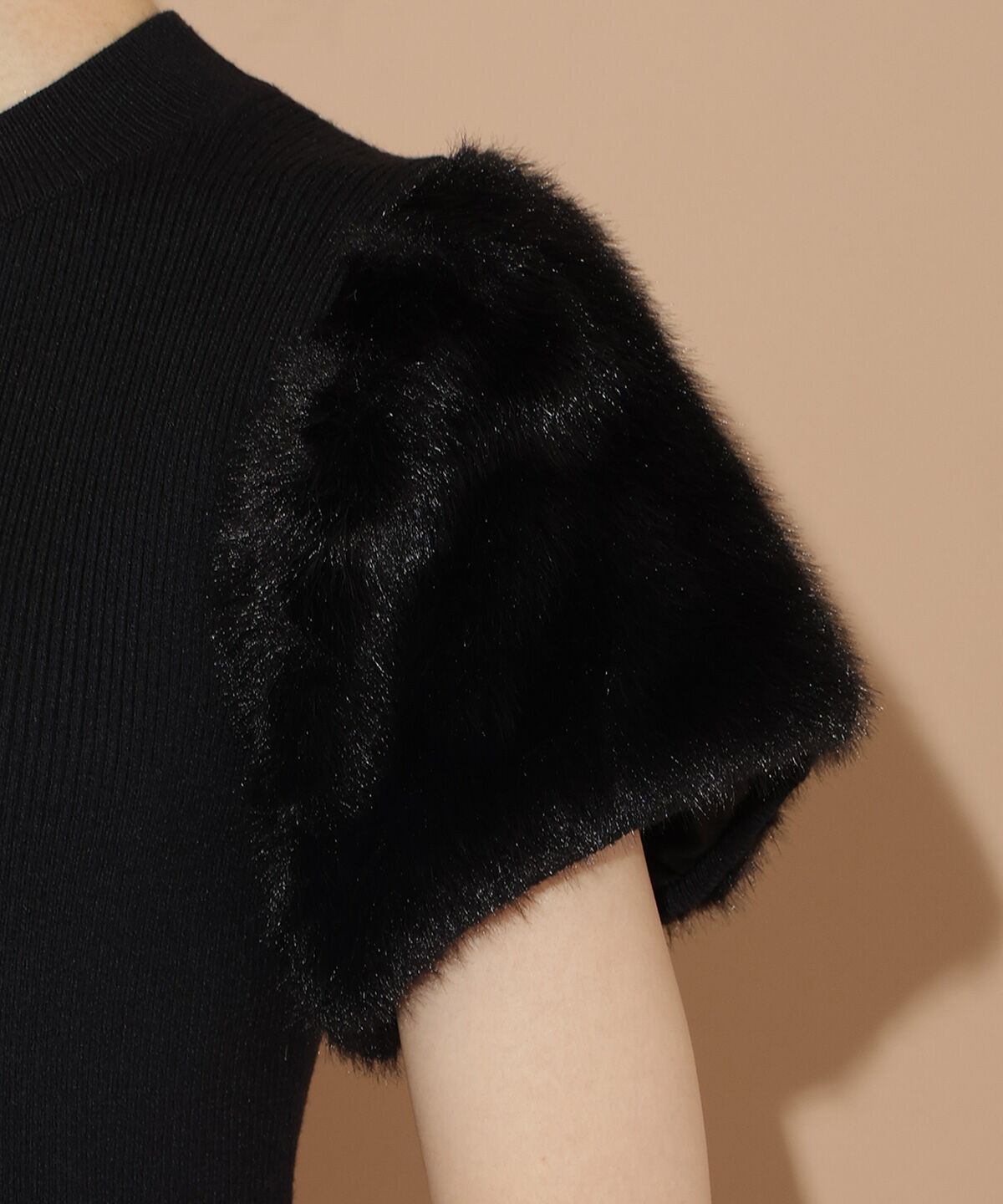 WILLSELECTION「ファースリーブニットプルオーバー」|ニット・セーター|