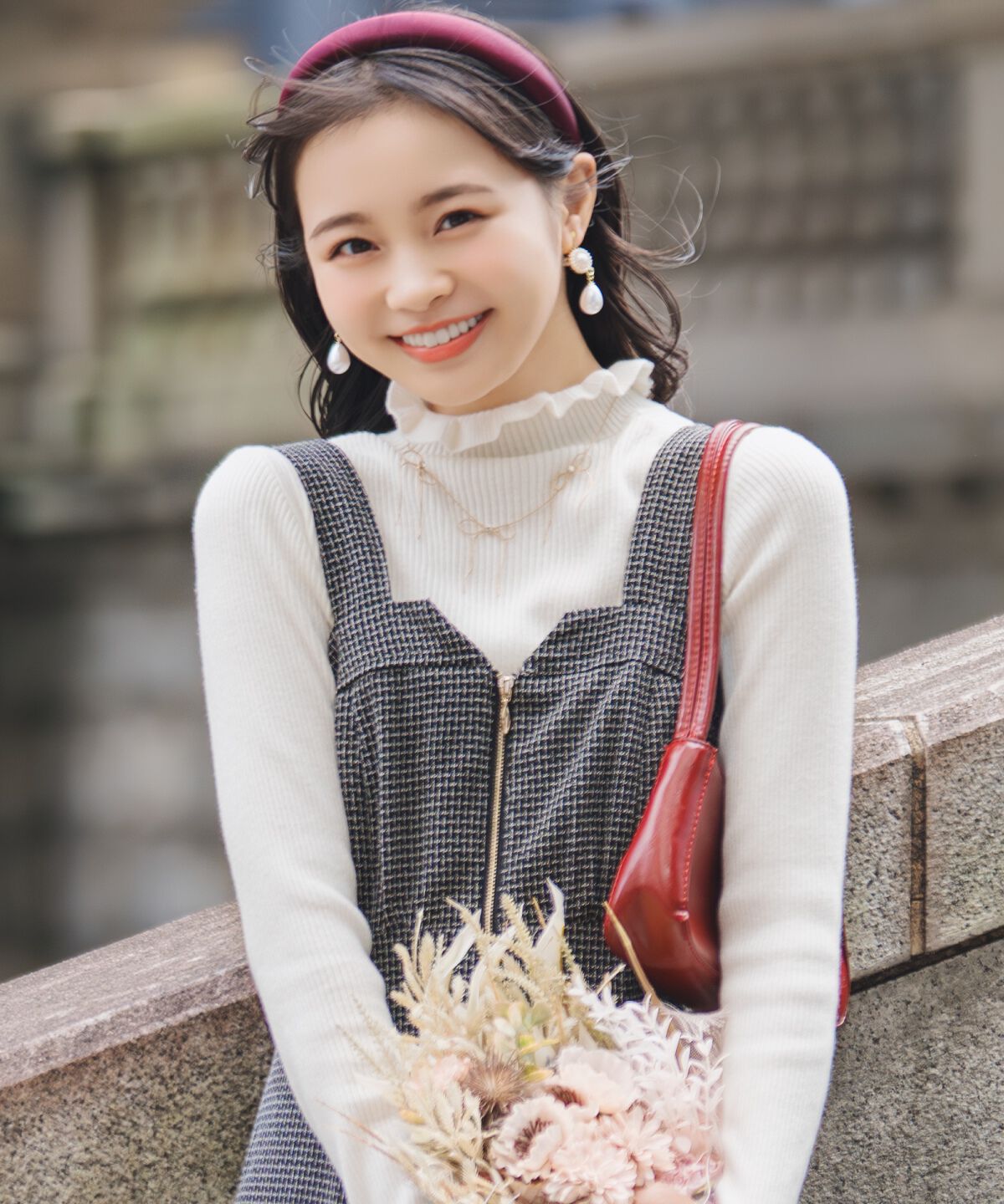 WILLSELECTION「フリルネックプルオーバー」|ニット・セーター|