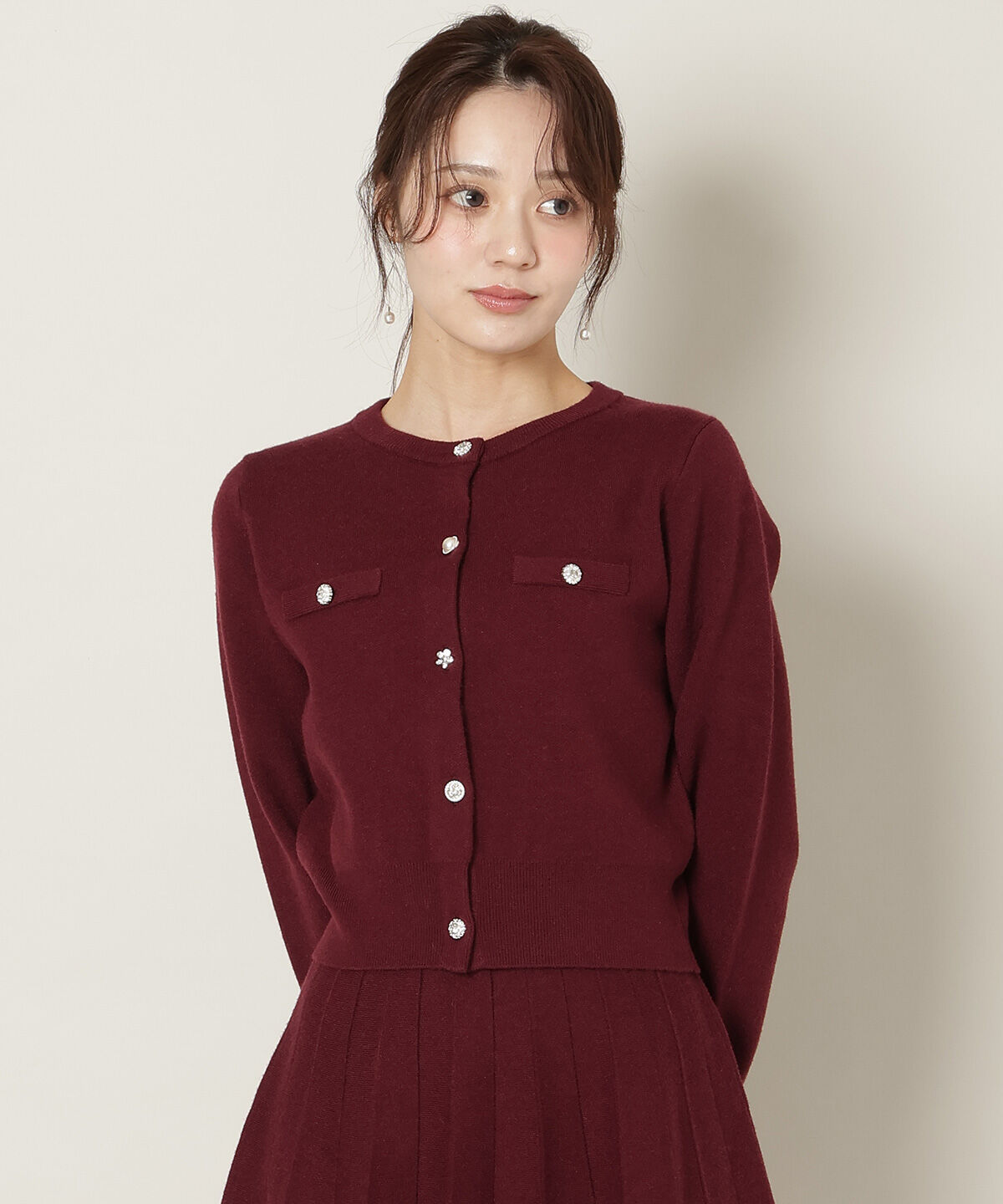 WILLSELECTION「ファーティペット付きニットSETUP」|ワンピース|