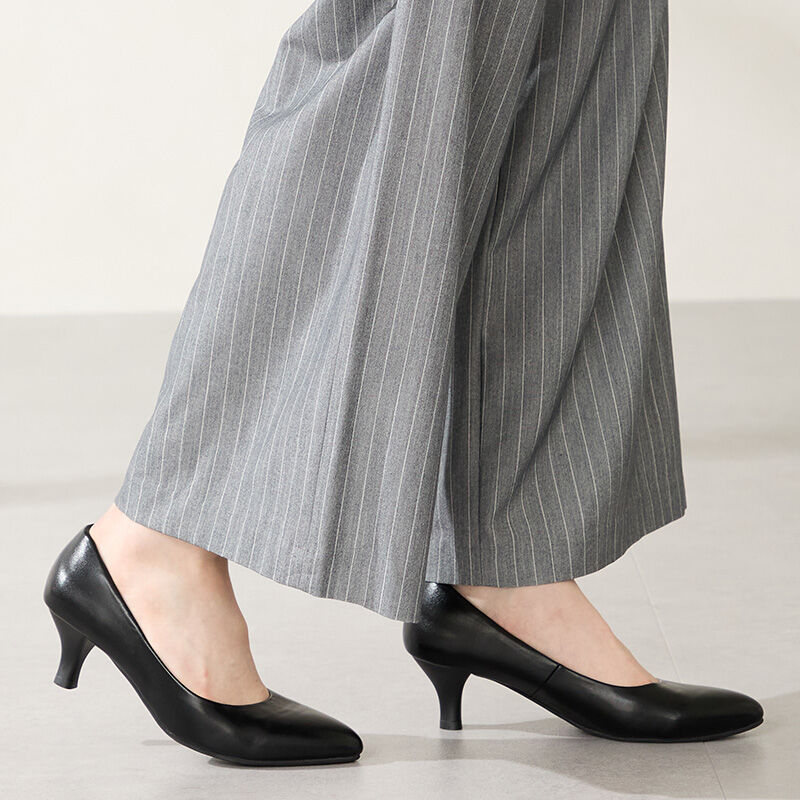 ORiental TRaffic「●2025秋冬新作●【跳べパンプス/シリーズ累計１５０万足突破】 アーモンドトゥ ヒール/R-3220 冠婚葬祭」|パンプス|S.BLACK