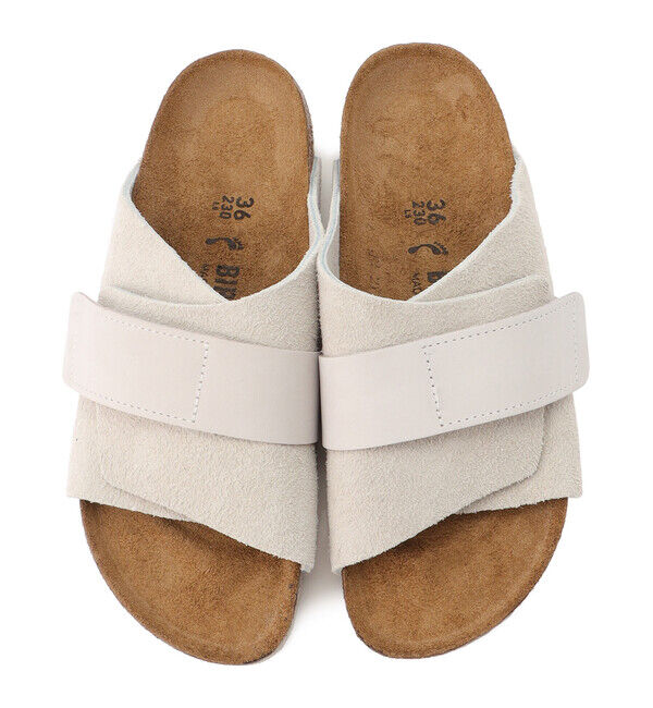 BIRKENSTOCK「【ビルケンシュトック】キョウト/アンティークホワイト スエード ヌバックレザー/サンダル レディース」|サンダル|