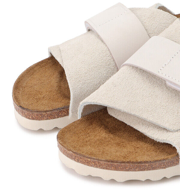 BIRKENSTOCK「【ビルケンシュトック】キョウト/アンティークホワイト スエード ヌバックレザー/サンダル レディース」|サンダル|