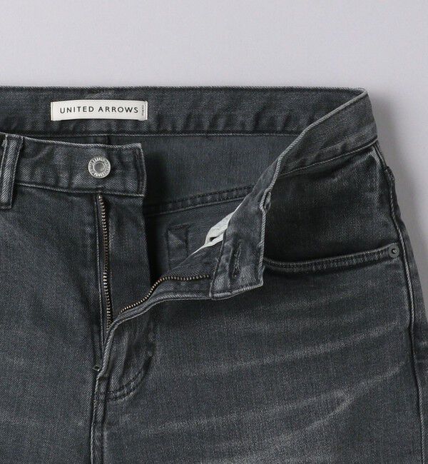UNITED ARROWS「カイハラ スリムテーパード ブラック  デニム」|デニム|